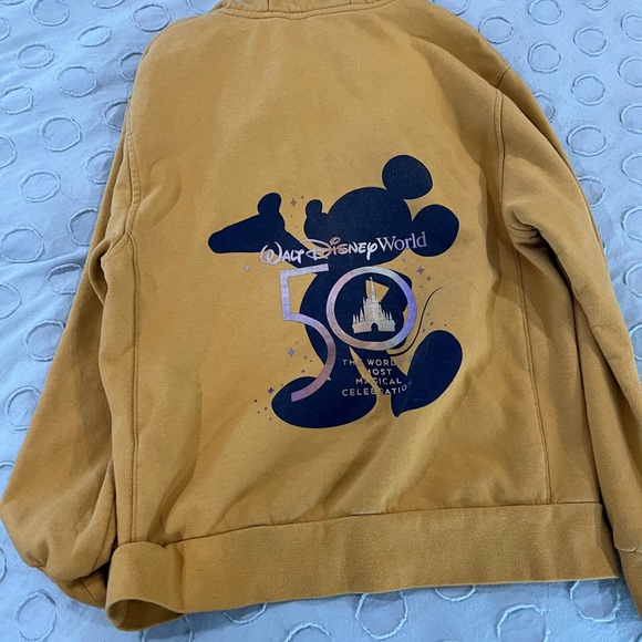 Disney World 50th Celebration Yellow Hoodie - Picture 5 of 5
